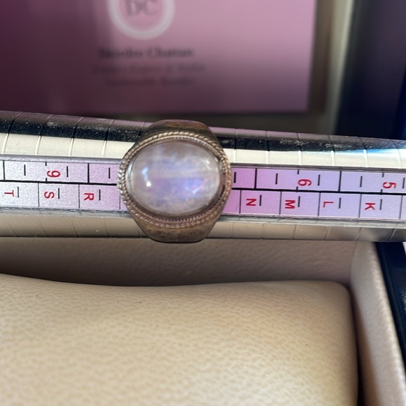 Sundance Moonstone sterling silver ring size 7 - Picture 4 of 4